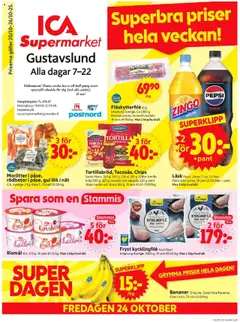 ICA Supermarket - Helsingborg - Förhandsvisning av reklamblad från butik ICA Supermarket aktuell från 20.10.2025