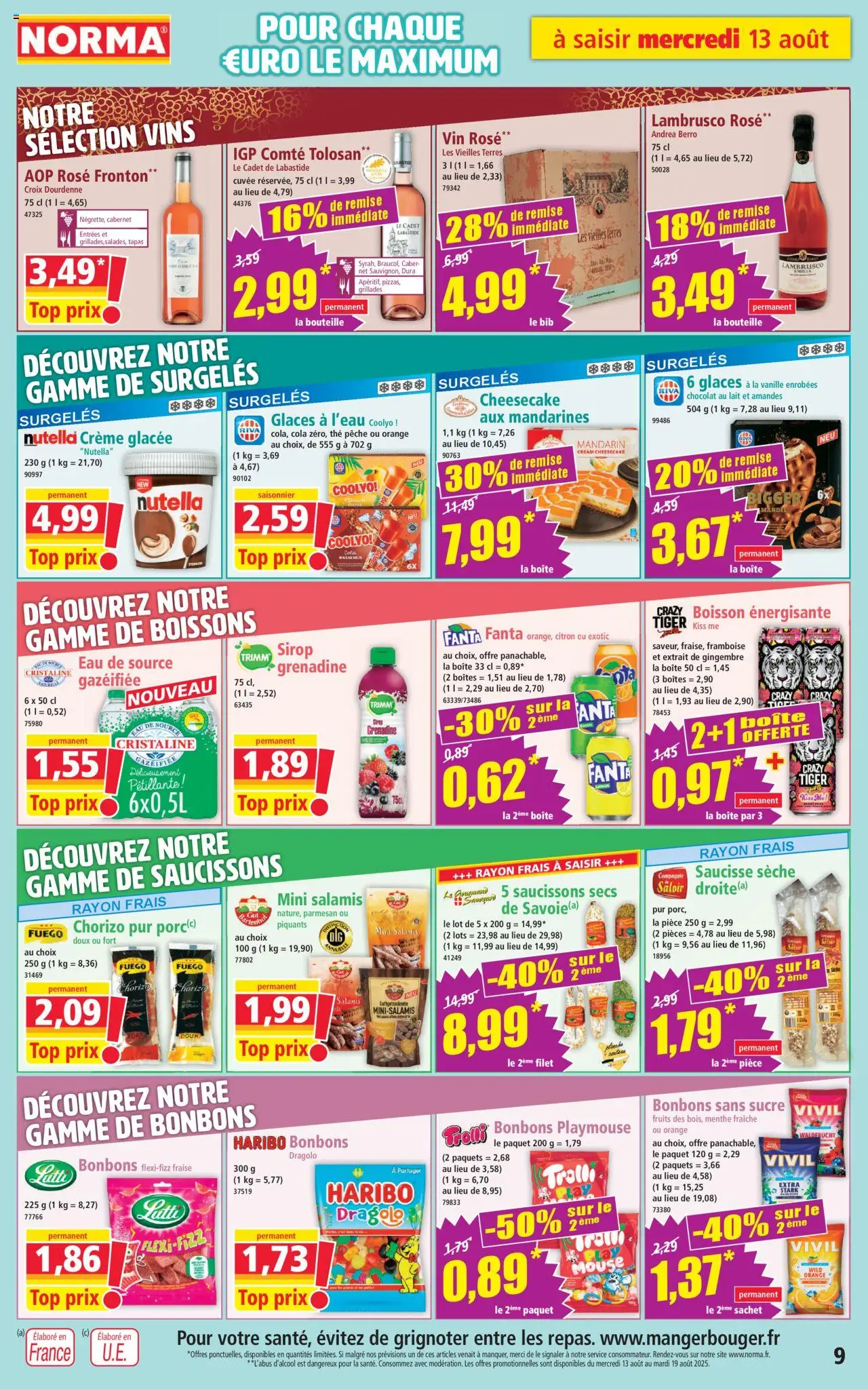  | Page: 9 | Produits: Citron, Orange, Crème, Amandes