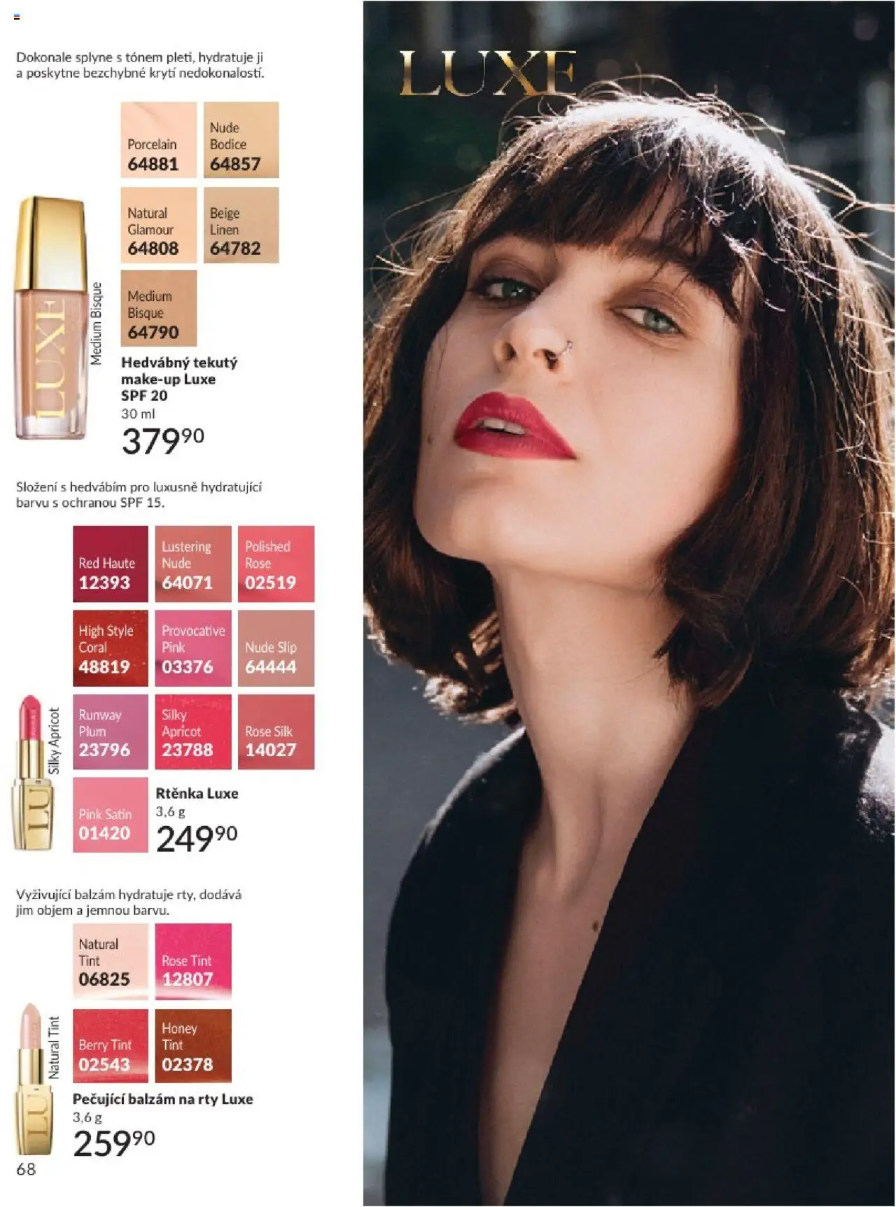 Avon katalog 8/2025 od 31.07.2025 | Strana: 68 | Produkty: Makeup, Balzám na rty, Rtěnka