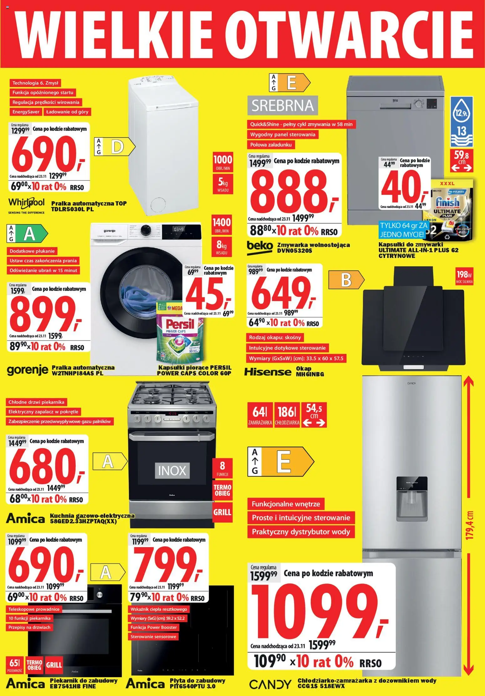 Mediaexpert Gazetka - Wielkie otwarcie Kwidzyn od 13.11.2025 | Strona: 7 | Produkty: Pralka, Piekarnik, Zmywarka, Grill