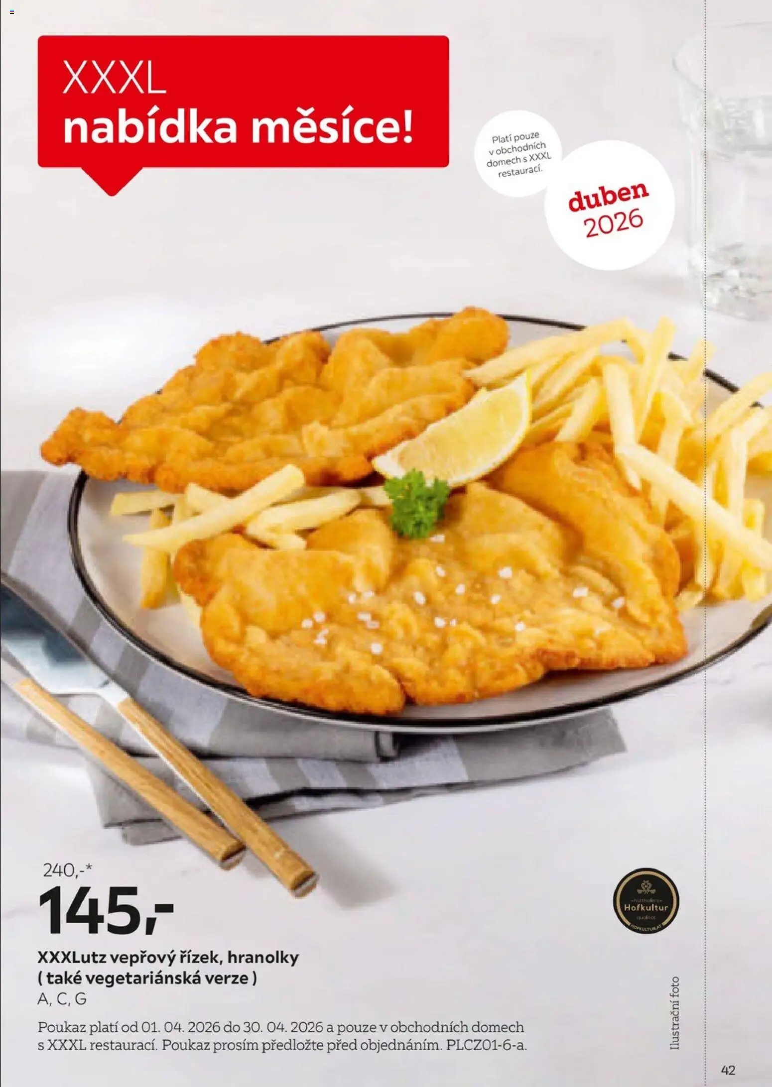XXXLutz leták - Být věrným zákazníkem se vyplatí od 01.02.2026 | Strana: 42 | Produkty: Hranolky