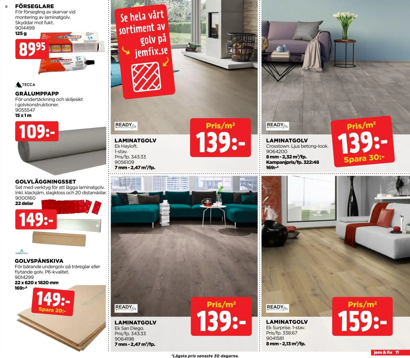 Jem & Fix reklamblad aktuell från 24.04.2026 | Sida: 19 | Produkter: Set, Ljus