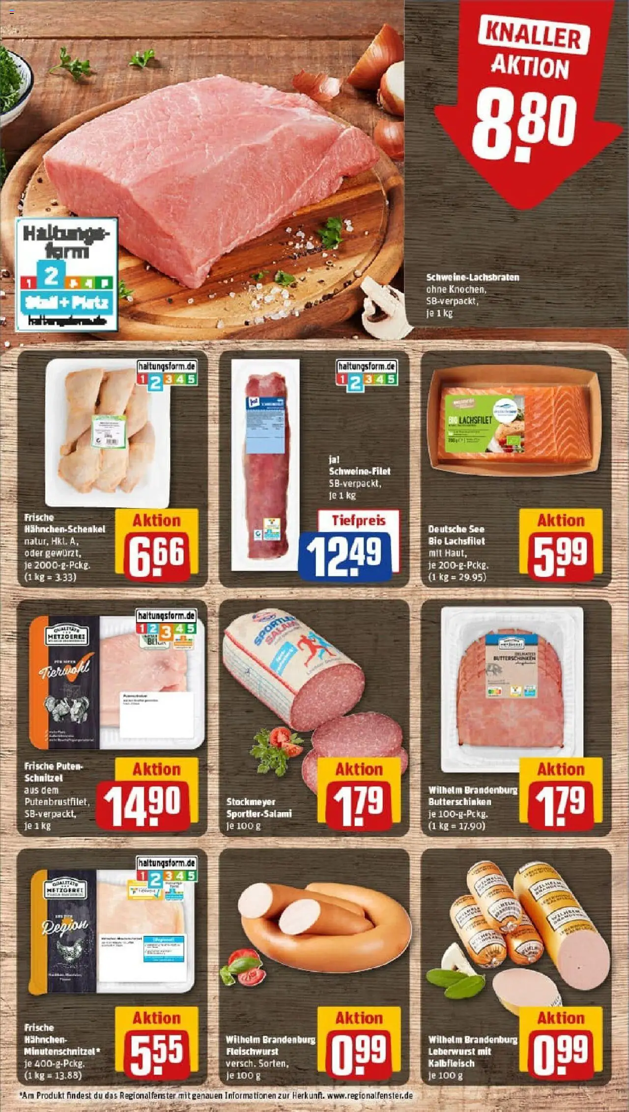 Rewe prospekt Marburg	 – gültig ab 28.09.2025 | Seite: 12 | Produkte: Hahnchen, Hahnchenschenkel, Schweinefilet, Salami