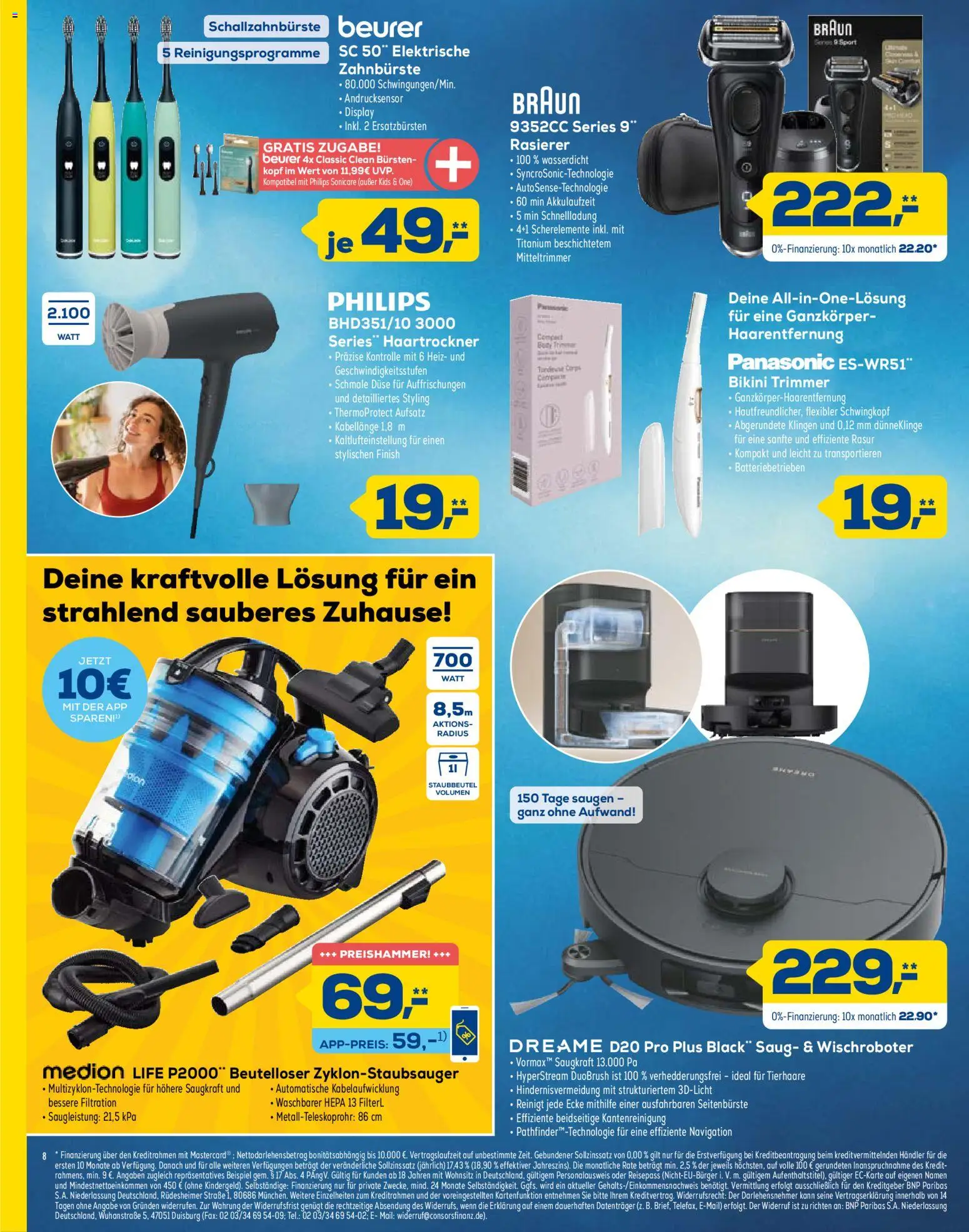 Euronics Prospekt Beilage – gültig ab 11.04.2026 | Seite: 8 | Produkte: Panasonic, Haartrockner, Navigation, Zahnbürste