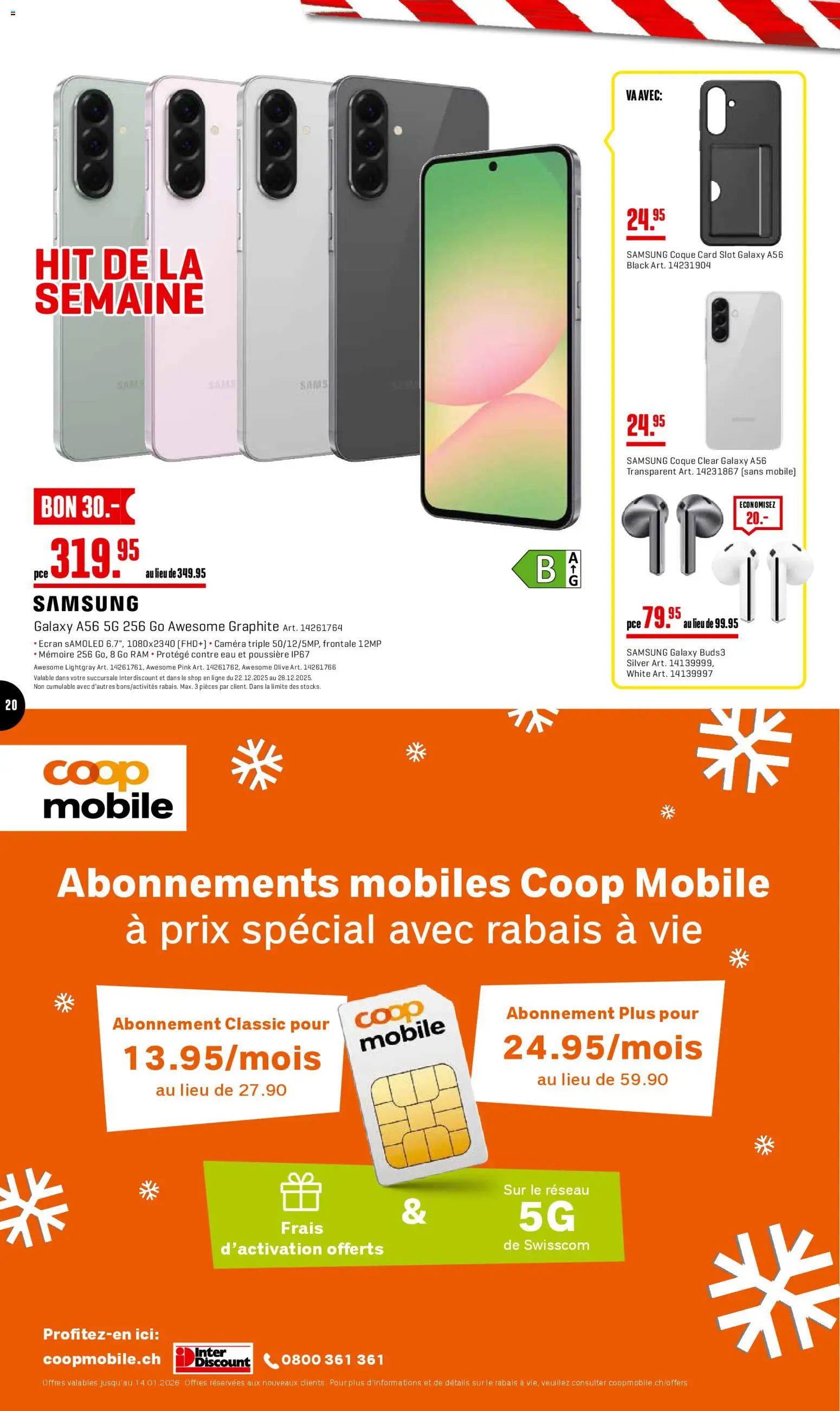 Interdiscount Aktionen FR – gültig ab 22.12.2025 | Seite: 20 | Produkte: Samsung