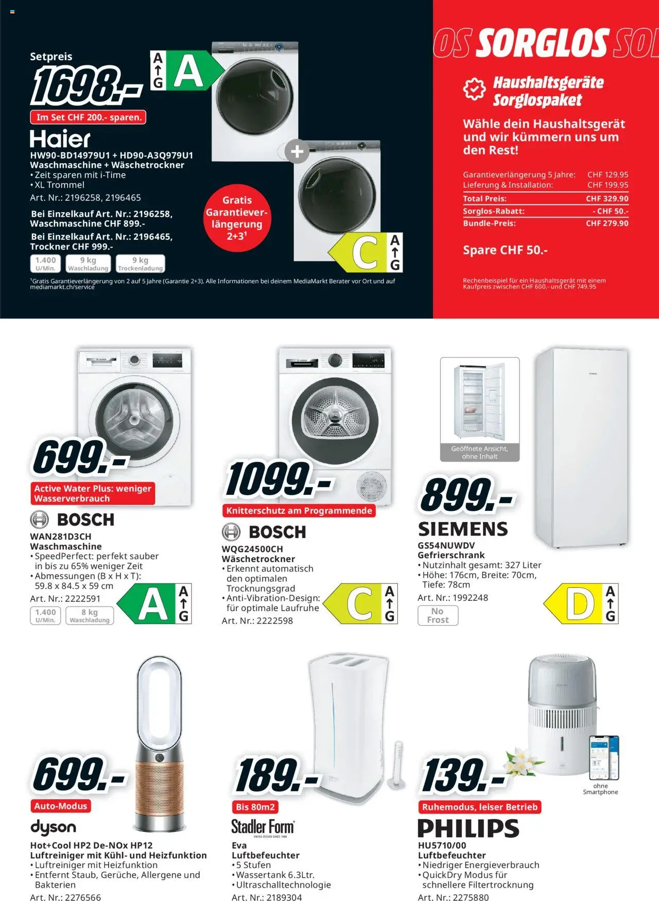 Media Markt Aktionen – gültig ab 05.10.2025 | Seite: 23 | Produkte: Smartphone, Gefrierschrank, Waschmaschine, Luftreiniger
