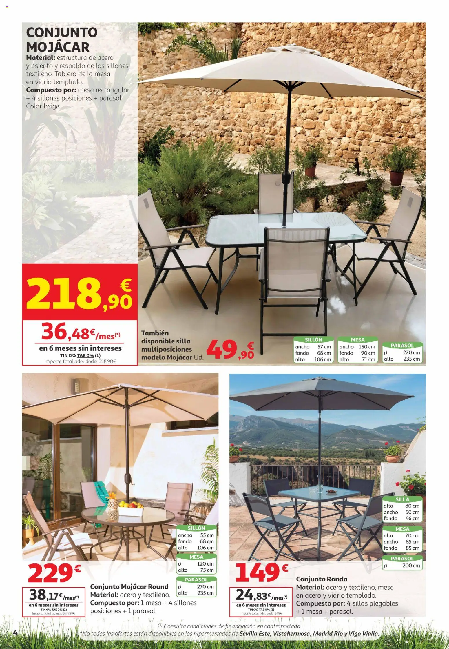 Alcampo  Canarias │ válido desde el 05.05.2026 | Página: 4 | Productos: Sillón, Mesa, Silla