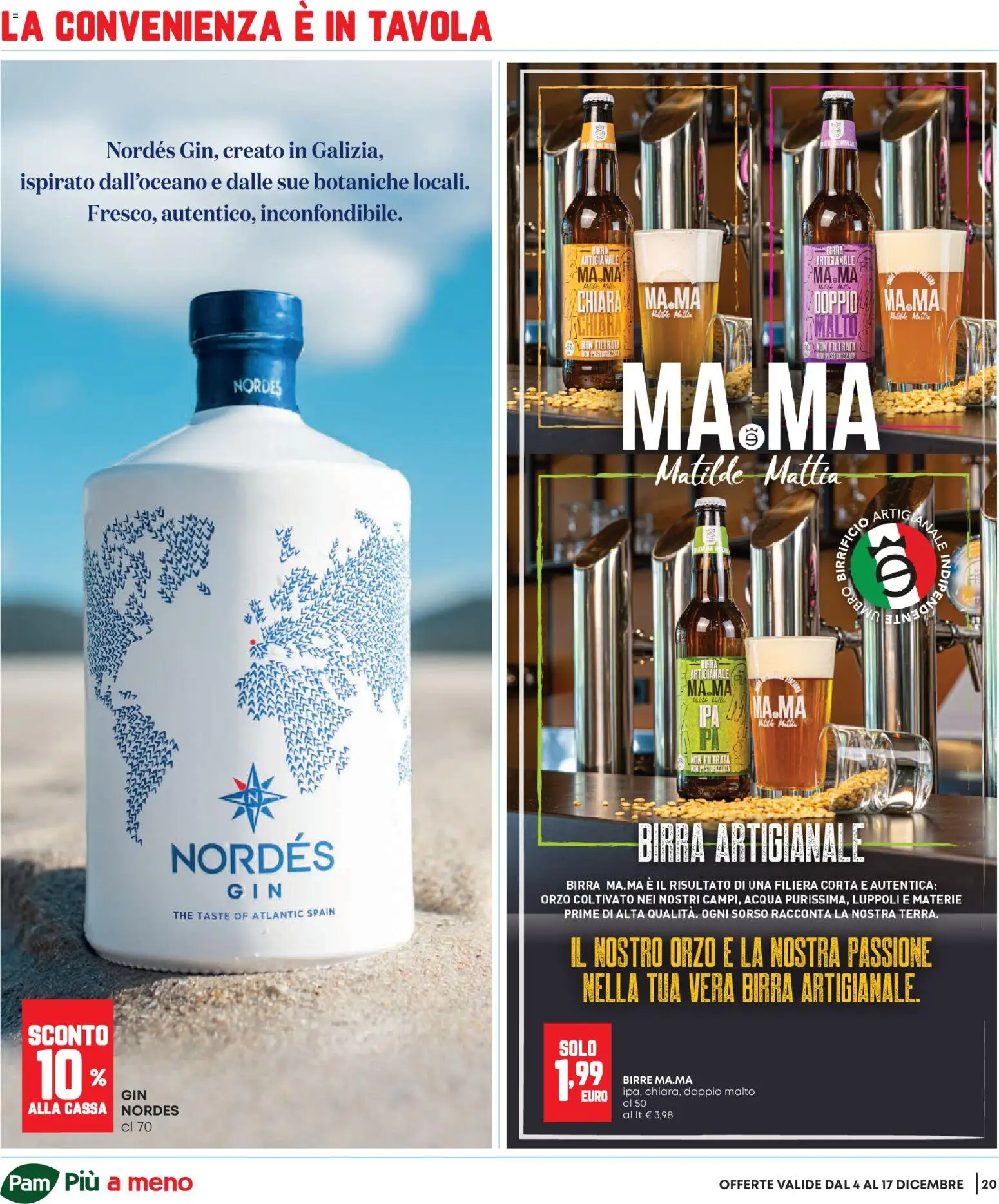 Volantino Panorama del 04.12.2025 | Pagina: 20 | Prodotti: Birra, Acqua, The