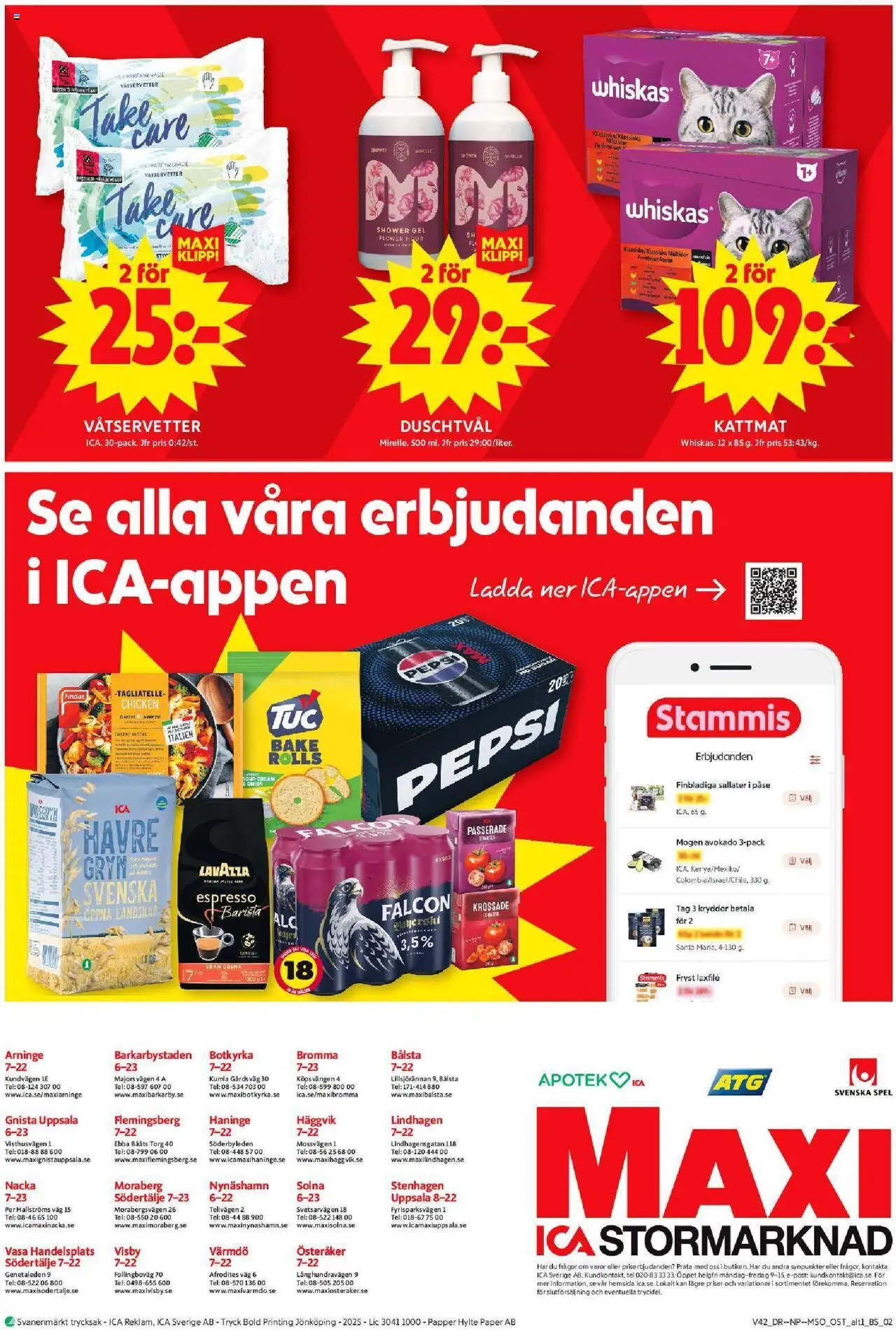 ICA Maxi reklamblad aktuell från 13.10.2025 | Sida: 12 | Produkter: Avocado, Duschtvål, Tomater, Kattmat