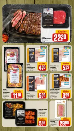 Nahkauf Prospekt ab 20.04.2026 gültig | Seite: 9 | Produkte: Nackensteaks, Hahnchen, Bier, Spieße
