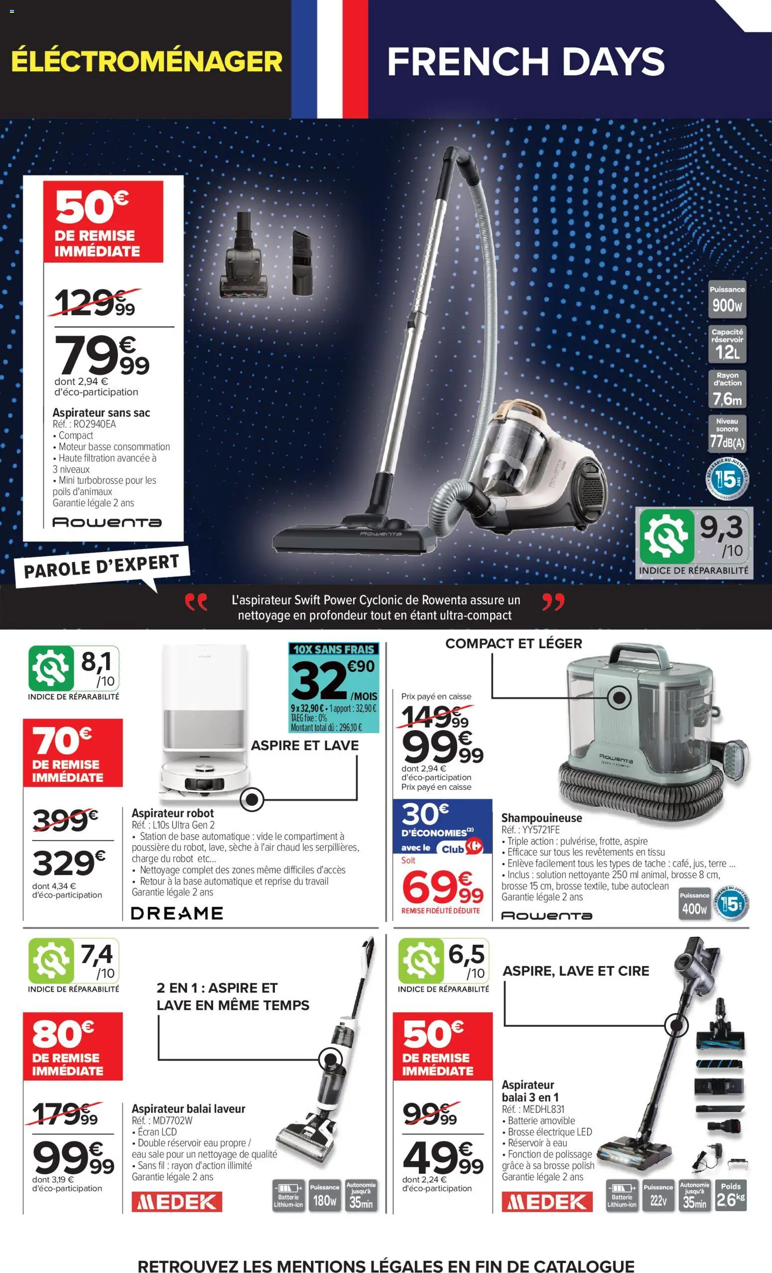 {H1} | Page: 6 | Produits: Brosse, Aspirateur balai, Aspirateur robot, Jus