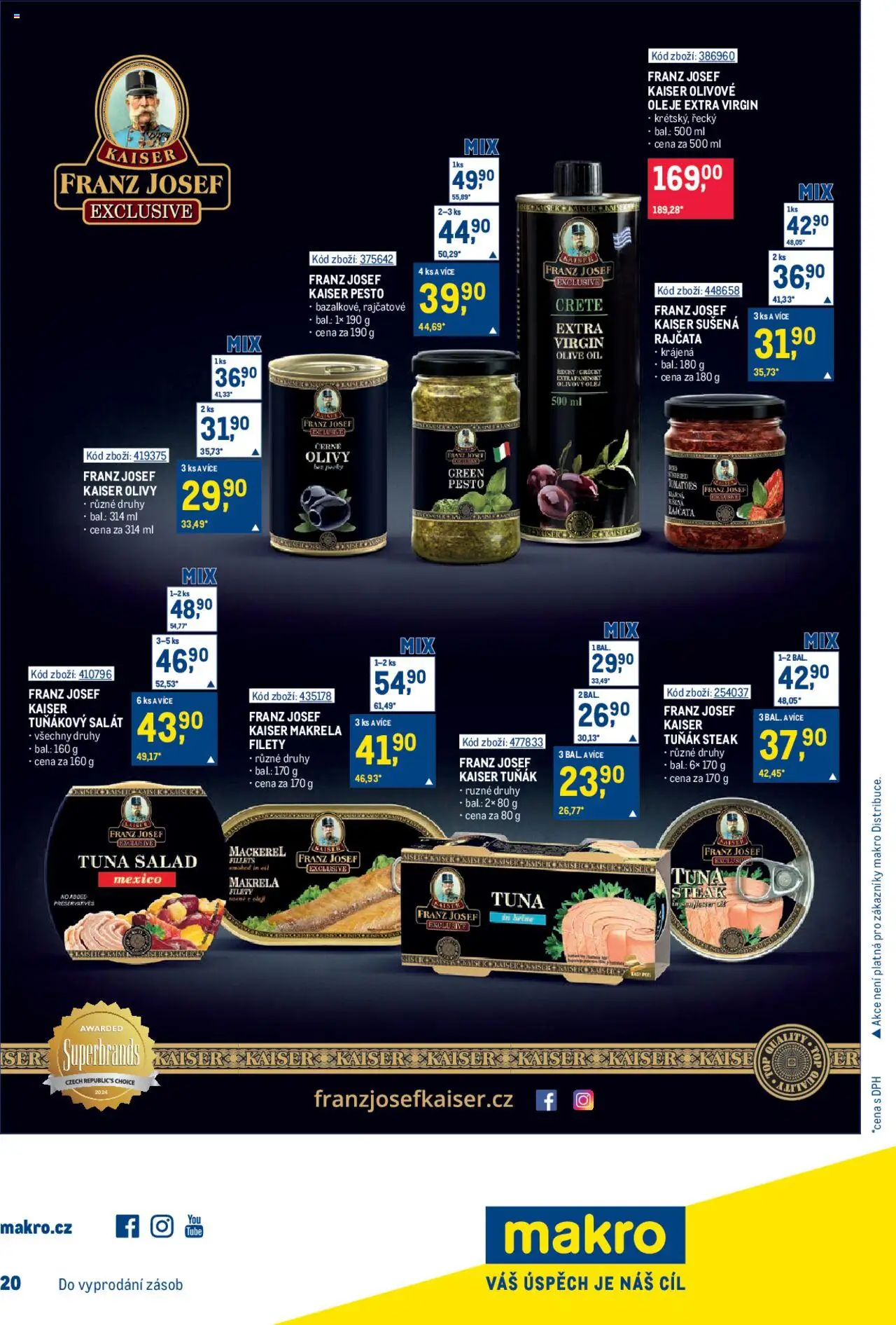 Makro leták - Maloobchod od 10.09.2025 | Strana: 17 | Produkty: Tuňák, Rajčata, Makrela, Tuňákový salát
