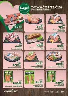Univerexport katalog - pregled Univerexport kataloga - važi od 08.12.2025 | Strana: 4 | Proizvode: Viršle, Mortadela, Hot dog, Slanina
