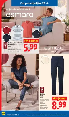 ESMARA MEN Kratke hlače, Komad, visoki udio pamuka i elastansko vlakno (CREORATM), veličine: 48-62 (M-XXL)* - Pregled kataloga iz trgovine Lidl, vrijedi od 20.04.2026 | Stranica: 22