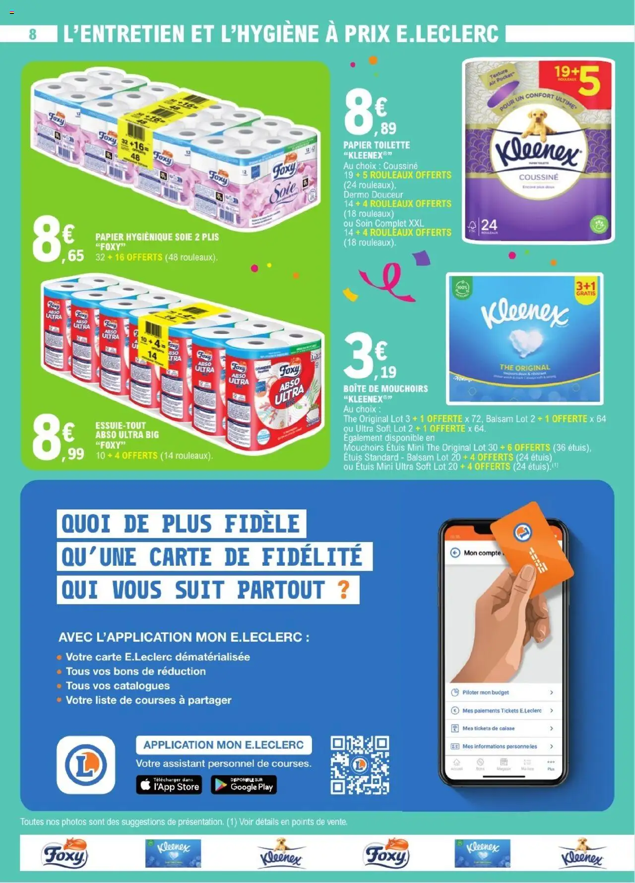  | Page: 8 | Produits: Essuie-tout, Store, Mouchoirs, Amandes