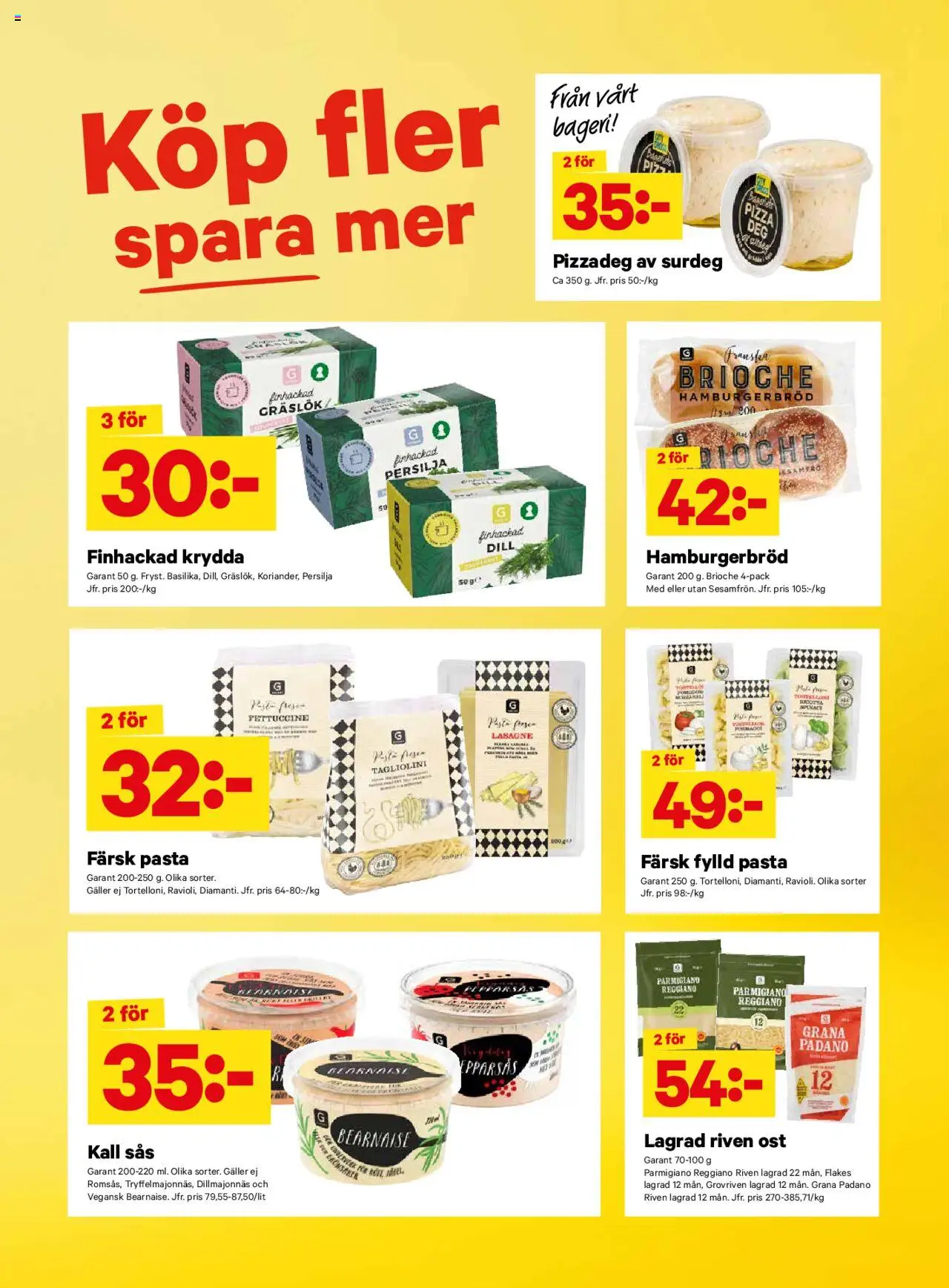 City Gross reklamblad aktuell från 04.08.2025 | Sida: 9 | Produkter: Galler, Hamburgerbröd, Riven ost, Ost