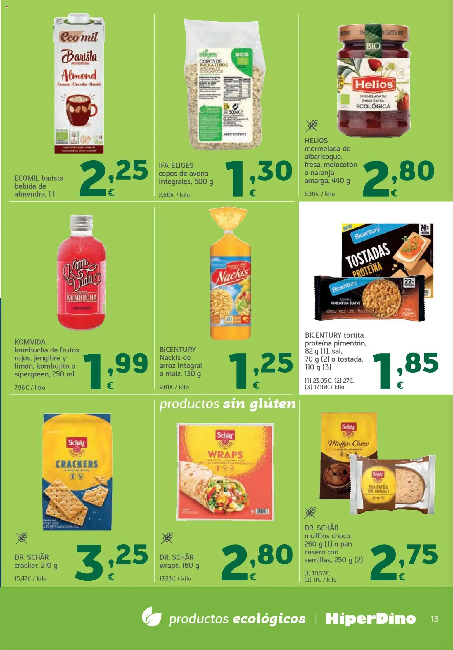 HiperDino folleto │ válido desde el 24.03.2026 | Página: 15 | Productos: Pan, Arroz, Copos