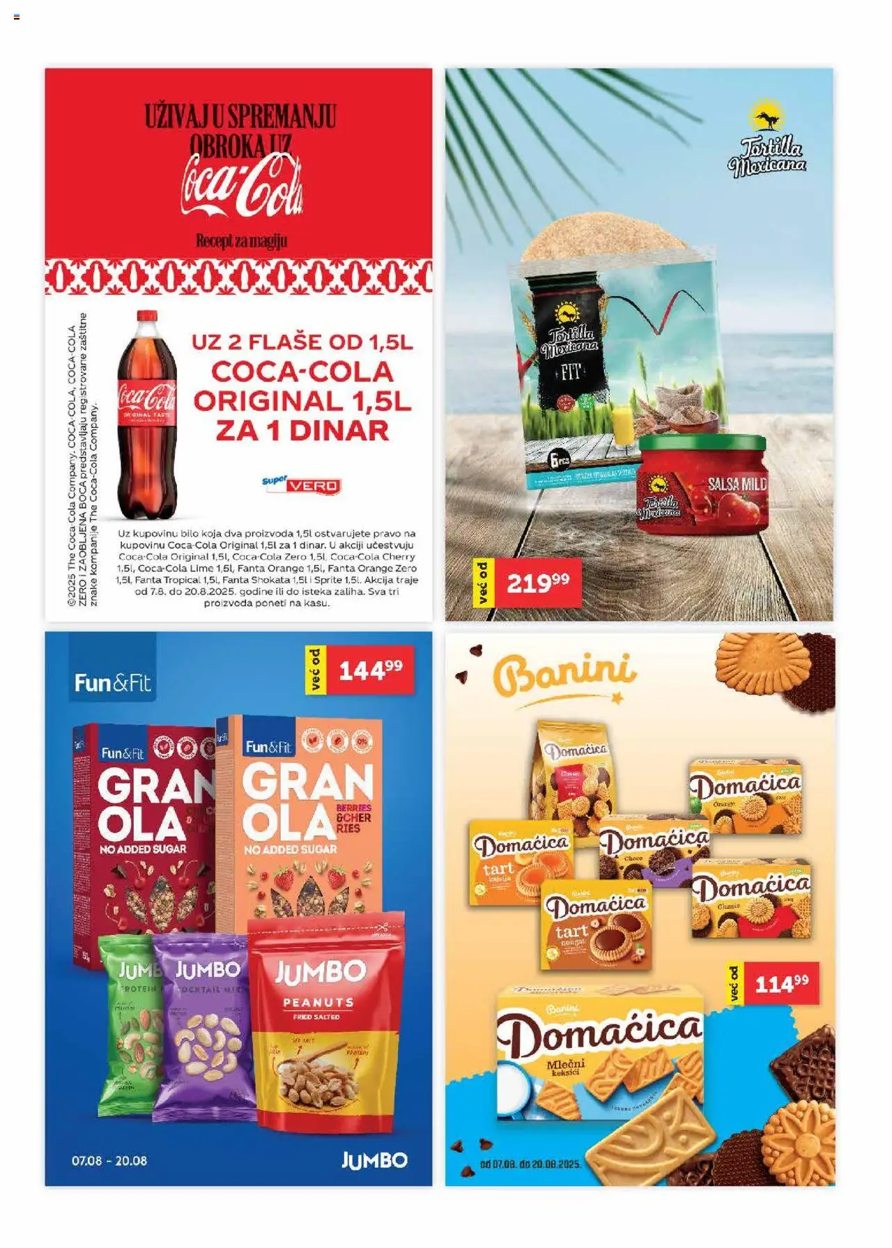 SuperVERO katalog - važi od 07.08.2025 | Strana: 26 | Proizvode: Coca Cola, Protein, Domaćica, Med