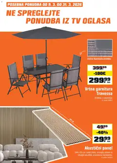 OBI katalog akcije – veljaven od 03.03.2026 | Stran: 2 | Izdelki: Vrtna garnitura, Tv, Prevleka
