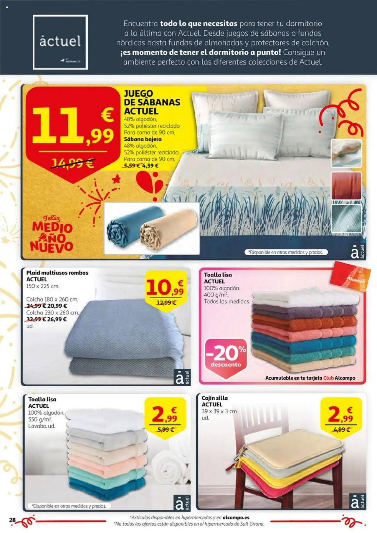 Alcampo - HP catalan  │ válido desde el 03.06.2025 | Página: 28 | Productos: Cama, Cojín, Colcha, Silla