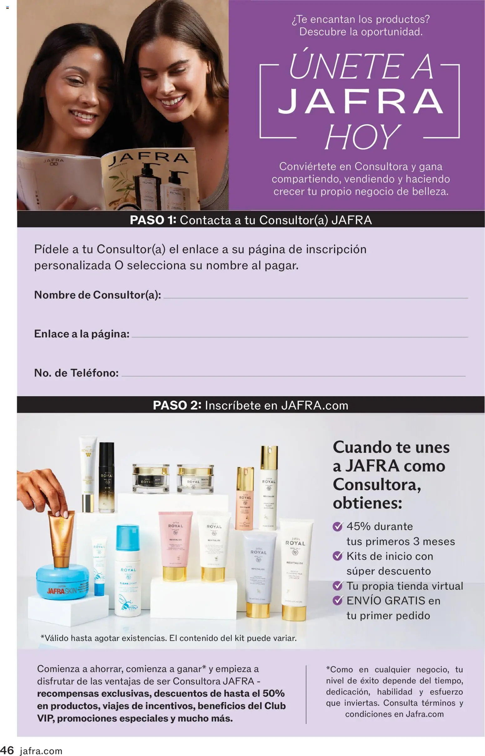 JAFRA folleto │ válido desde el 01.01.2026 | Página: 46 | Productos: Té, Teléfono