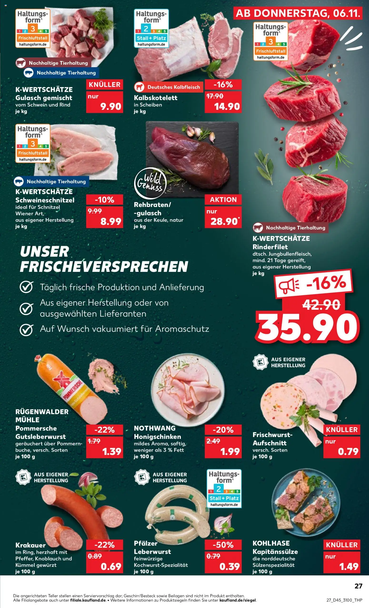 Kaufland prospekt Leipzig	 – gültig ab 09.11.2025 | Seite: 27 | Produkte: Mühle, Rinderfilet, Schnitzel, Knoblauch
