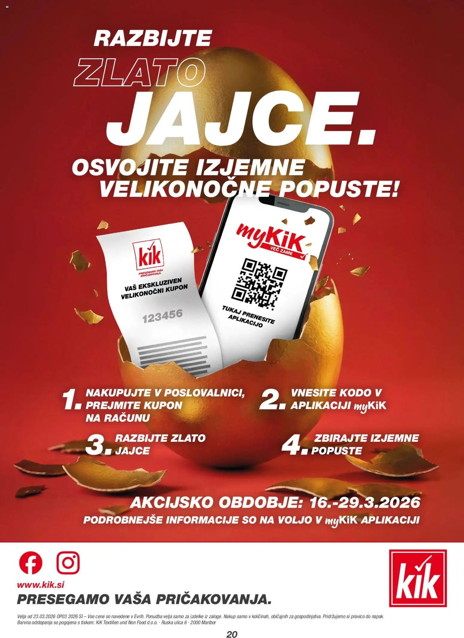 Novi Kik katalog ponudbe – veljaven od 23.03.2026 | Stran: 20