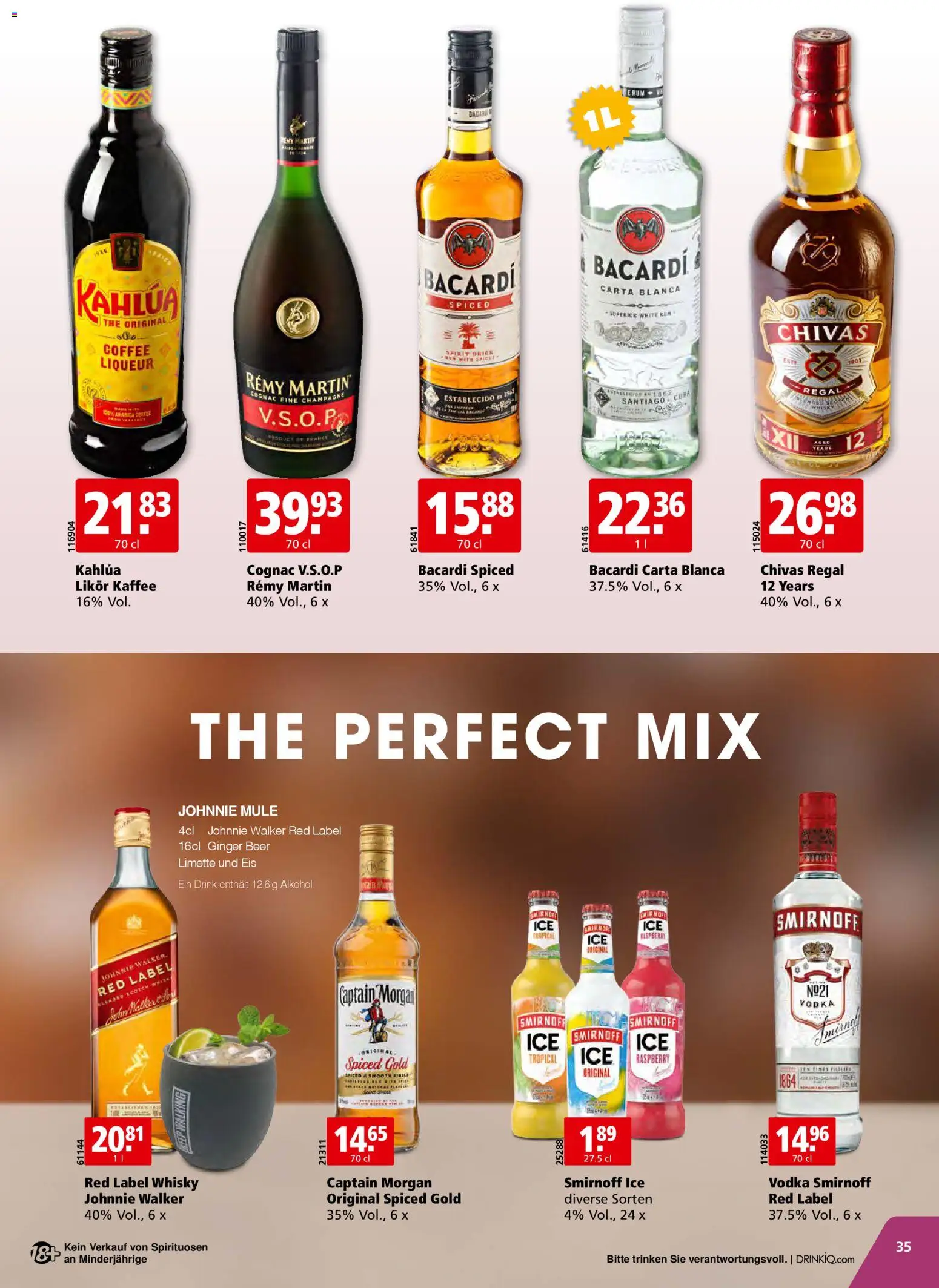 Aligro Aktionen – gültig ab 15.12.2025 | Seite: 35 | Produkte: Likör, Kaffee, Limette, Eis