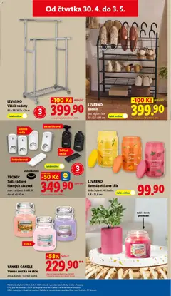 Náhled letáku YANKEE CANDLE Vonná svíčka ve skle, Vonná svíčka ve skle, doba hoření: 50-60 hodin, 340 g od 30.04.2026 | Strana: 37 | Produkty: Yankee Candle, Rádio, Baterie, Botník