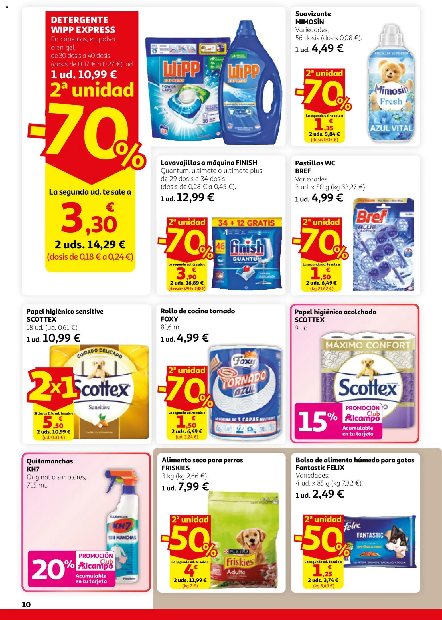 Alcampo - HP Catalán │ válido desde el 26.02.2026 | Página: 10 | Productos: Quitamanchas, Detergente, Té, Lavavajillas