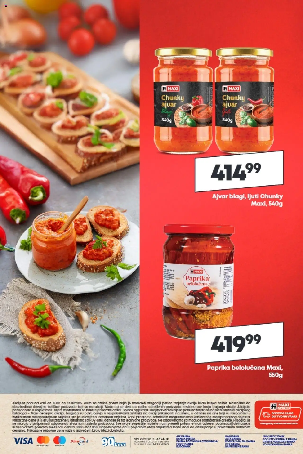 Mega Maxi katalog - važi od 18.09.2025 | Strana: 8 | Proizvode: Ajvar, Sto, Vrata, Paprika