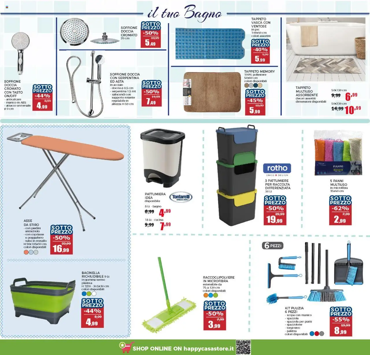 Volantino Happy Casa del 04.06.2025 | Pagina: 34 | Prodotti: Anticalcare, Tubo, Scopa, Tappeto