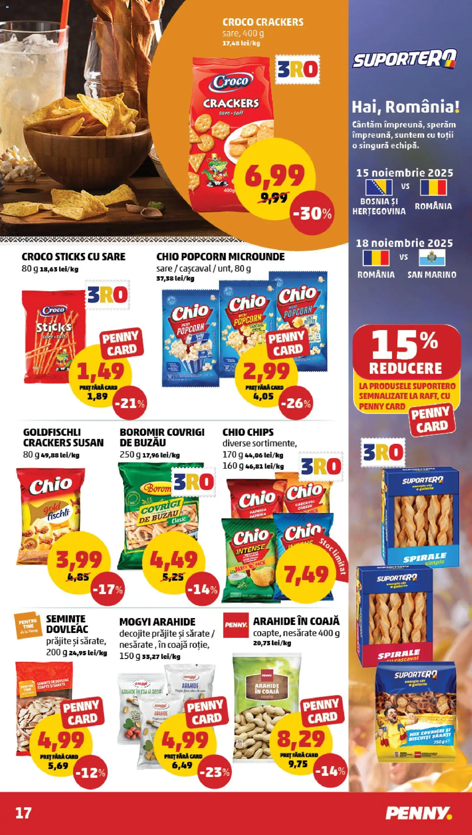 Noul catalog PENNY – valabil de la 12.11.2025 | Pagină: 17 | Produse: Cașcaval, Arahide, Biscuiți, Sare
