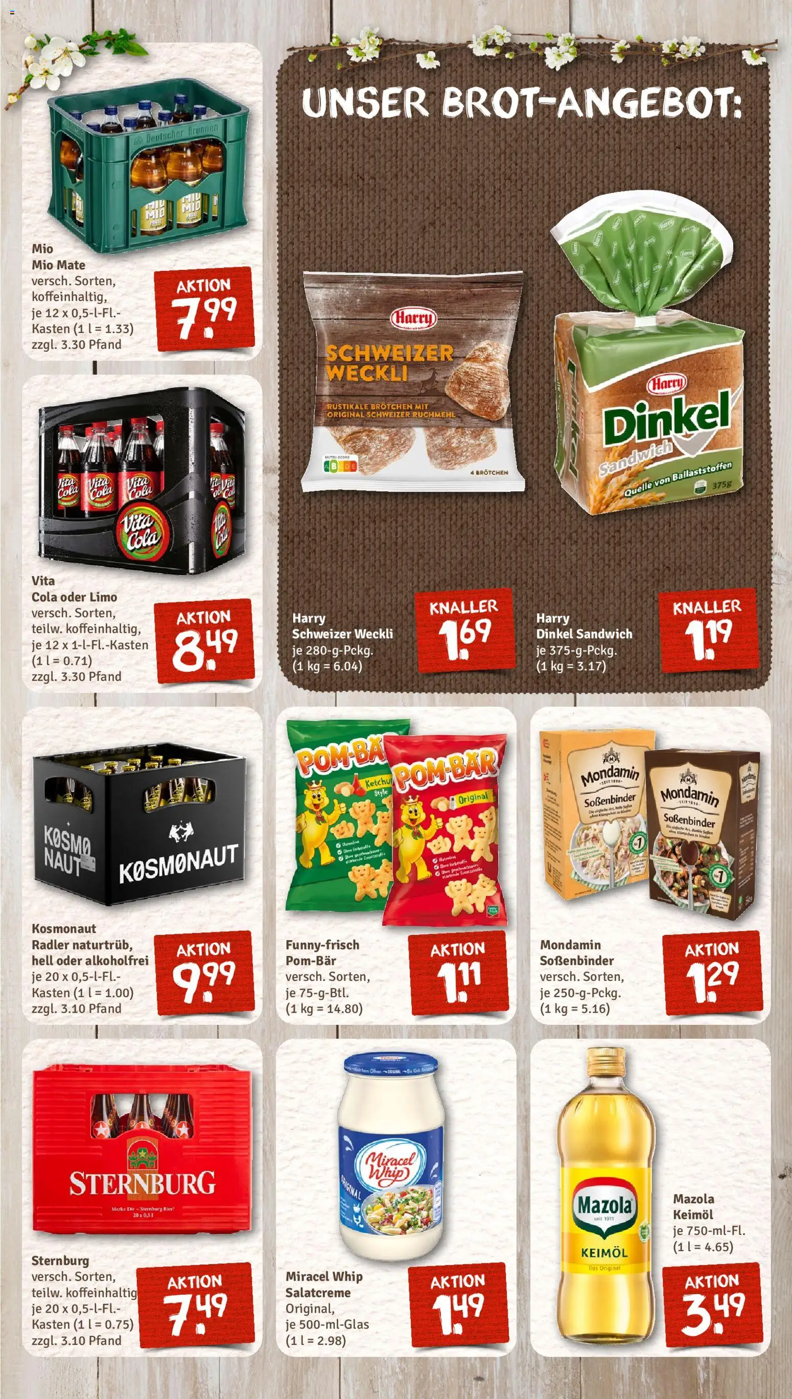 Nahkauf Prospekt – gültig ab 30.03.2026 | Seite: 11 | Produkte: Cola, Bier, Miracel whip, Vita cola