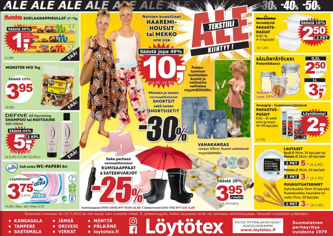  | Sivu: 1 | Tuotteet: Kartonki, Housut, Shortsit, Haarukka