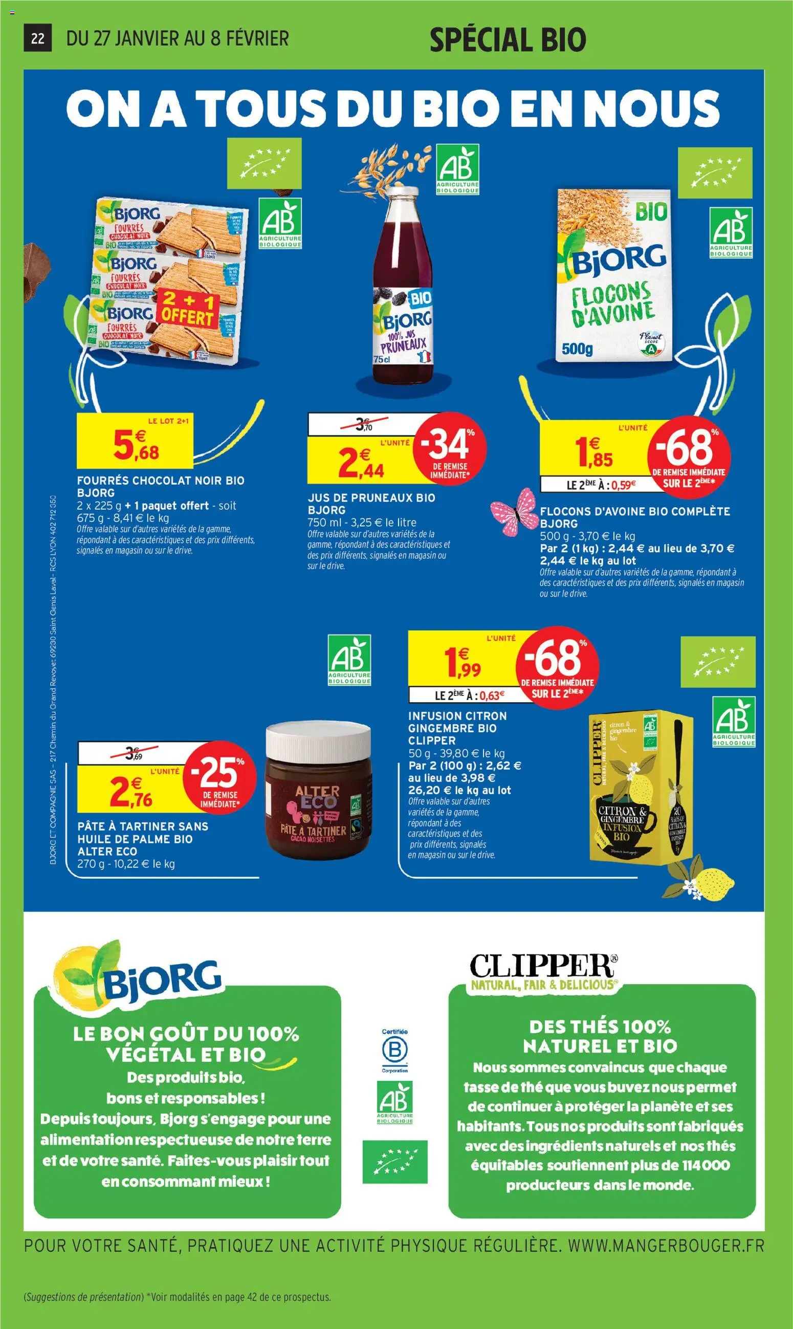 {H1} | Page: 22 | Produits: Flocons, Jus de pruneaux, Pruneaux, Chocolat