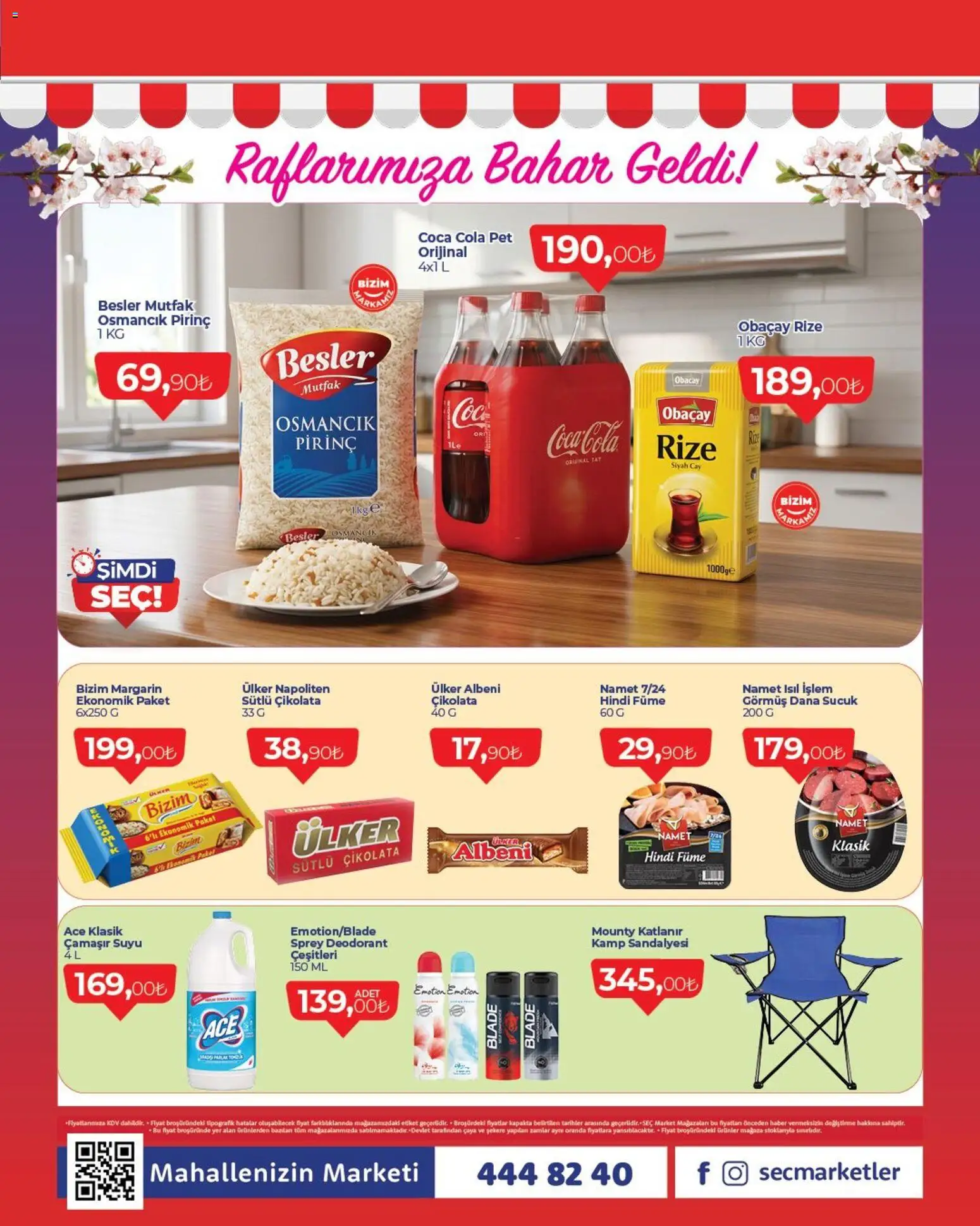 Seç Market Katalog - 23.04.2026 tarihinden itibaren geçerlidir | Sayfa: 1 | Ürünler: Deodorant, Çikolata, Çay, Hindi füme