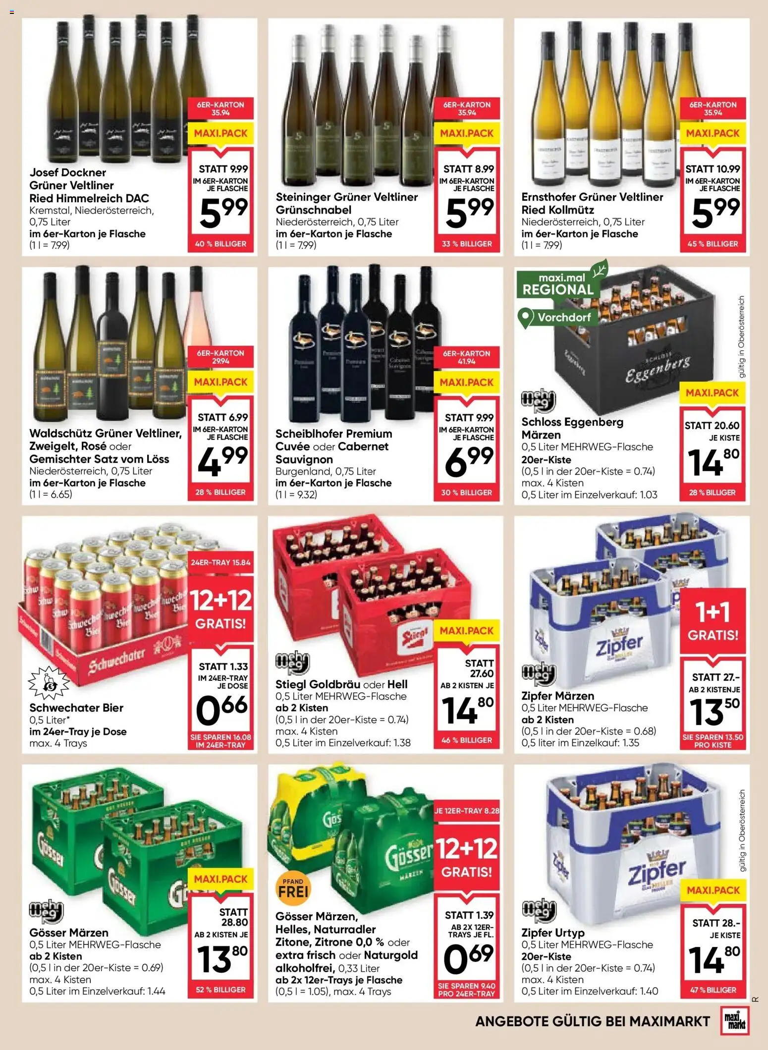 Maximarkt Ried gültig ab 18.12.2025 | Seite: 19 | Produkte: Zitrone, Bier