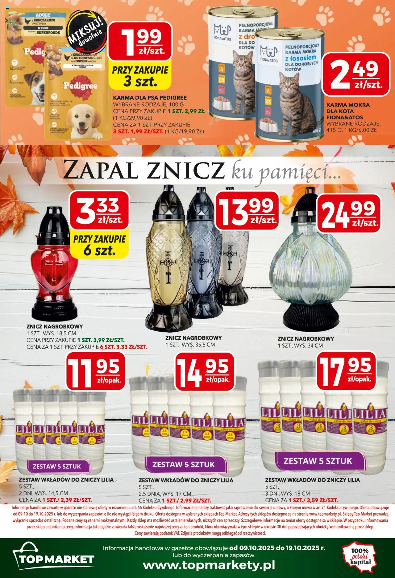 Top Market Gazetka od 09.10.2025 | Strona: 12 | Produkty: Top, Pedigree, Karma dla psa pedigree, Karma dla psa