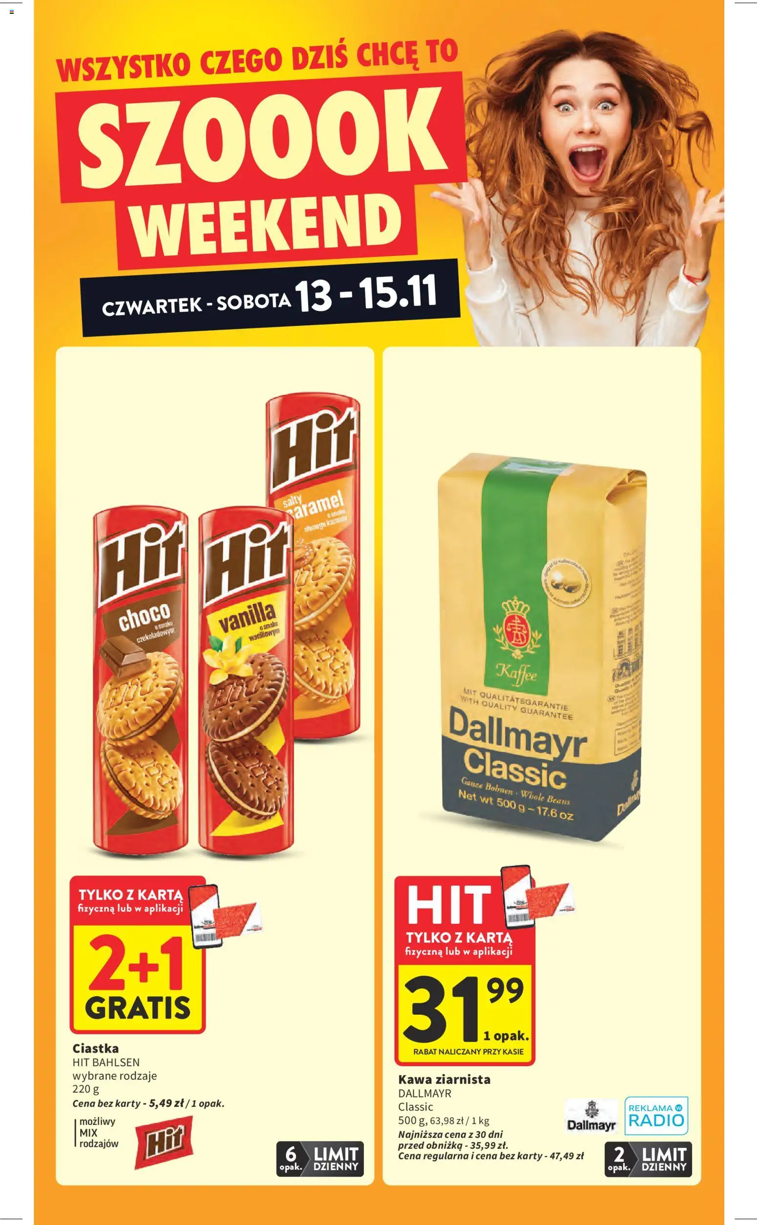 Intermarche Gazetka od 13.11.2025 | Strona: 2 | Produkty: Karta, Kawa ziarnista, Kawa, Ciastka