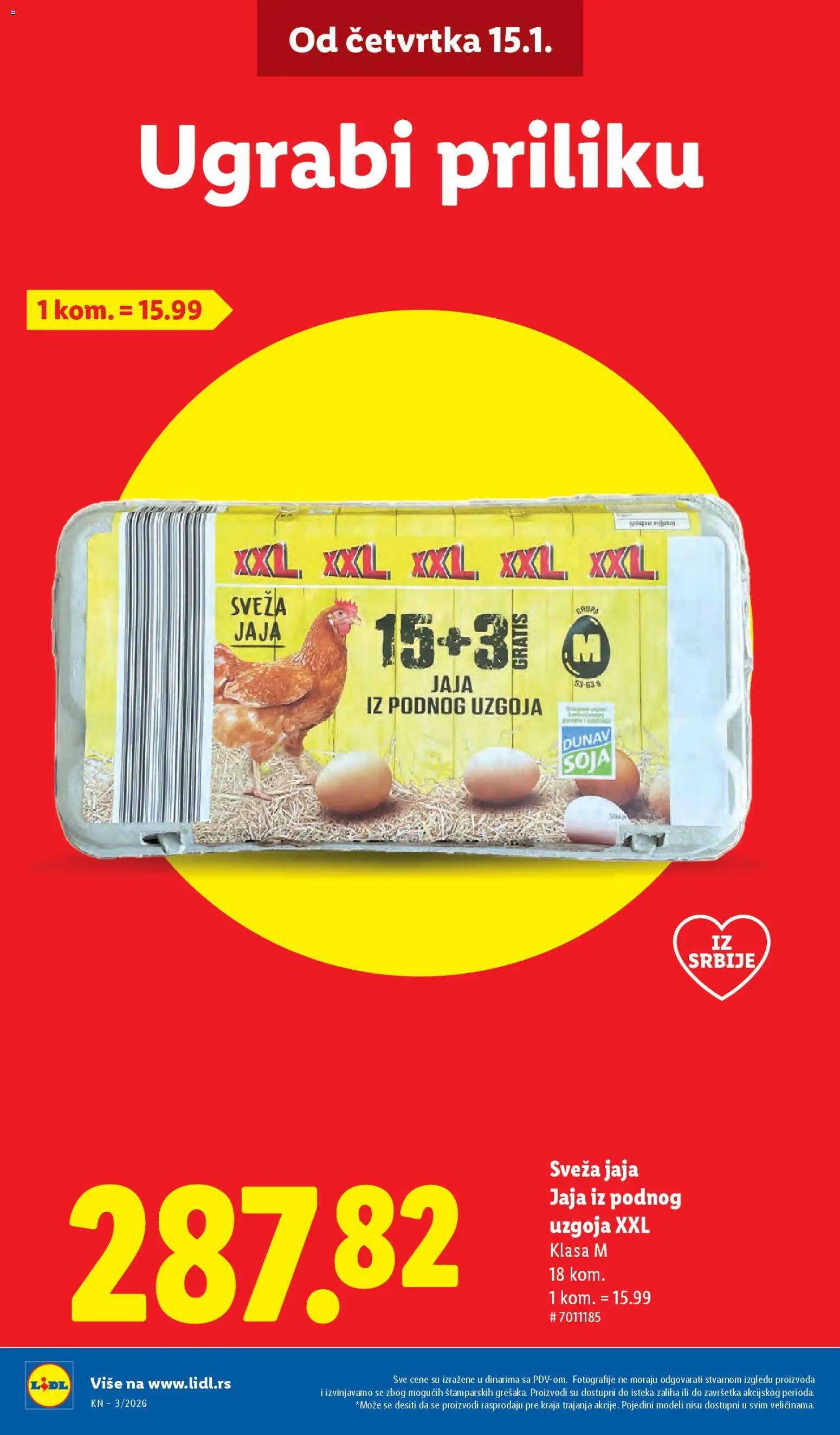 Lidl katalog - važi od 15.01.2026 | Strana: 4 | Proizvode: Jaja
