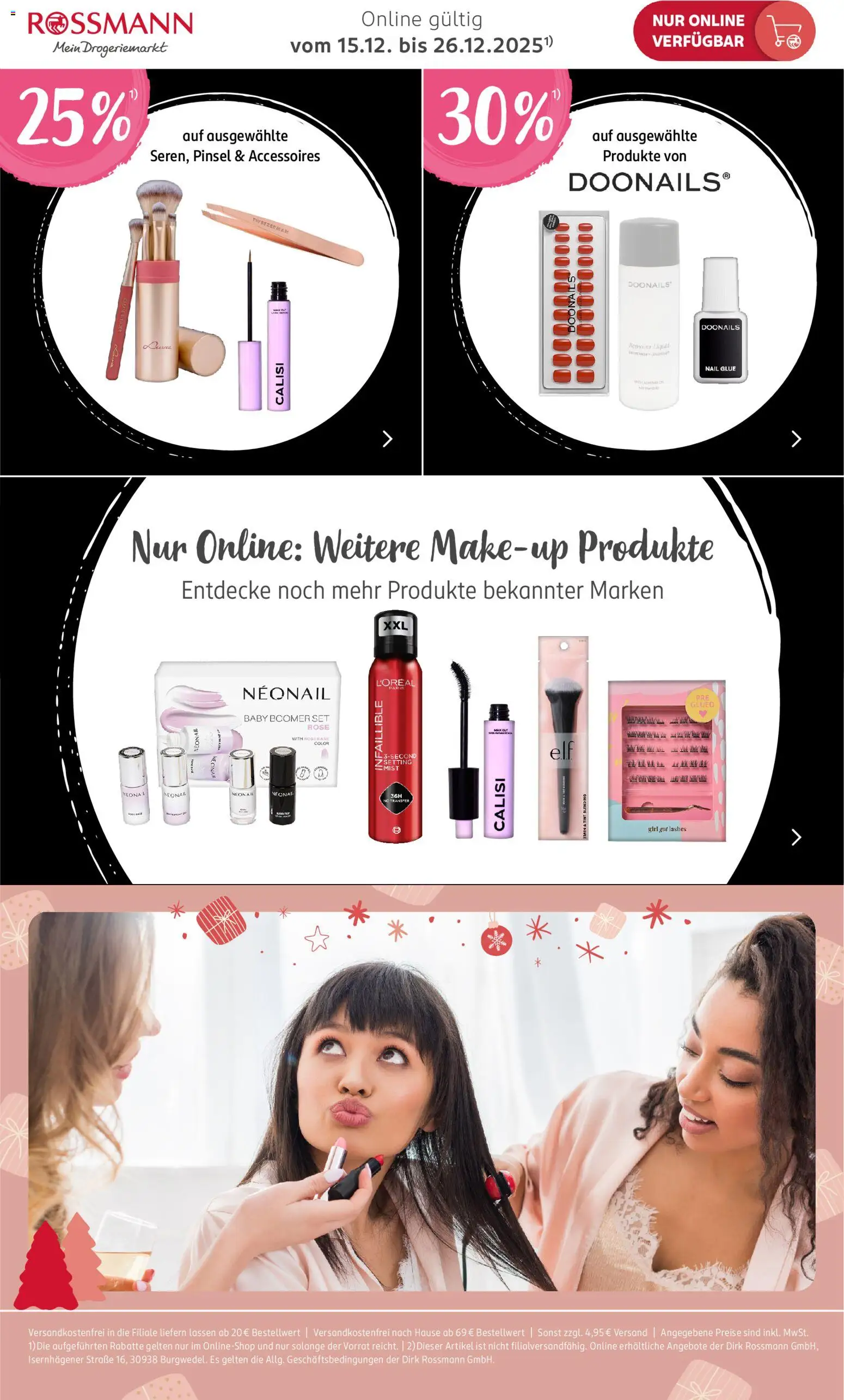 Rossmann Onlineprospekt – gültig ab 15.12.2025 | Seite: 3 | Produkte: Pinsel, Mascara