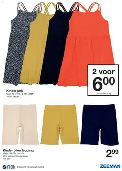 Zeeman folder - Voorbeeld van een folder van Zeeman, geldig van 18.04.2026 | Pagina: 9 | Producten: Kinder, Jurk, Legging