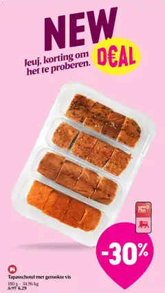 Tapasschotel met gerookte vis, Tapasschotel met gerookte vis - Voorbeeld van een folder van Delhaize, geldig van 05.03.2026 | Pagina: 44 | Producten: Vis