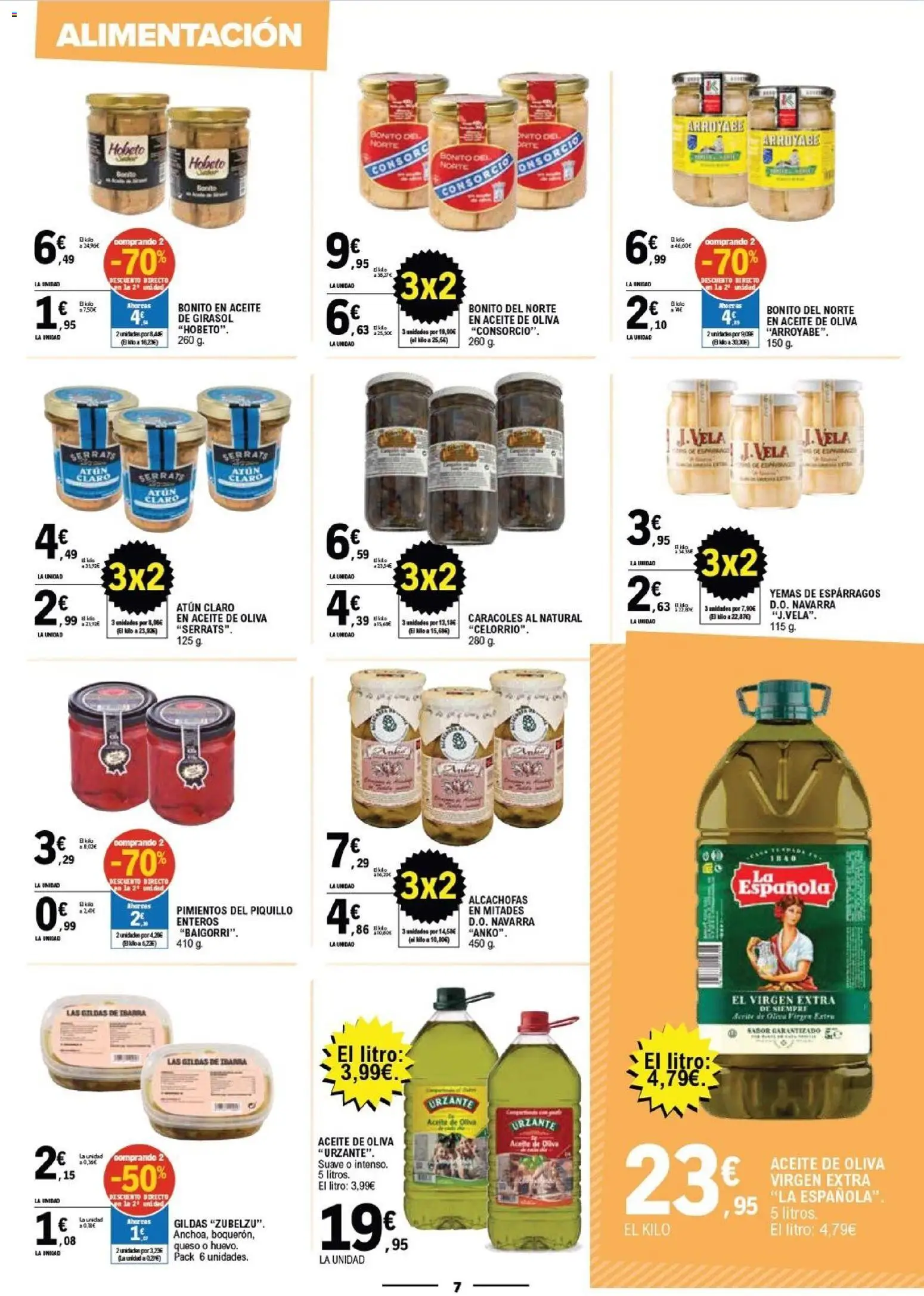 E.Leclerc Mas Barato │ válido desde el 15.04.2026 | Página: 7 | Productos: Aceite, Aceite de oliva, Vela, Atún claro