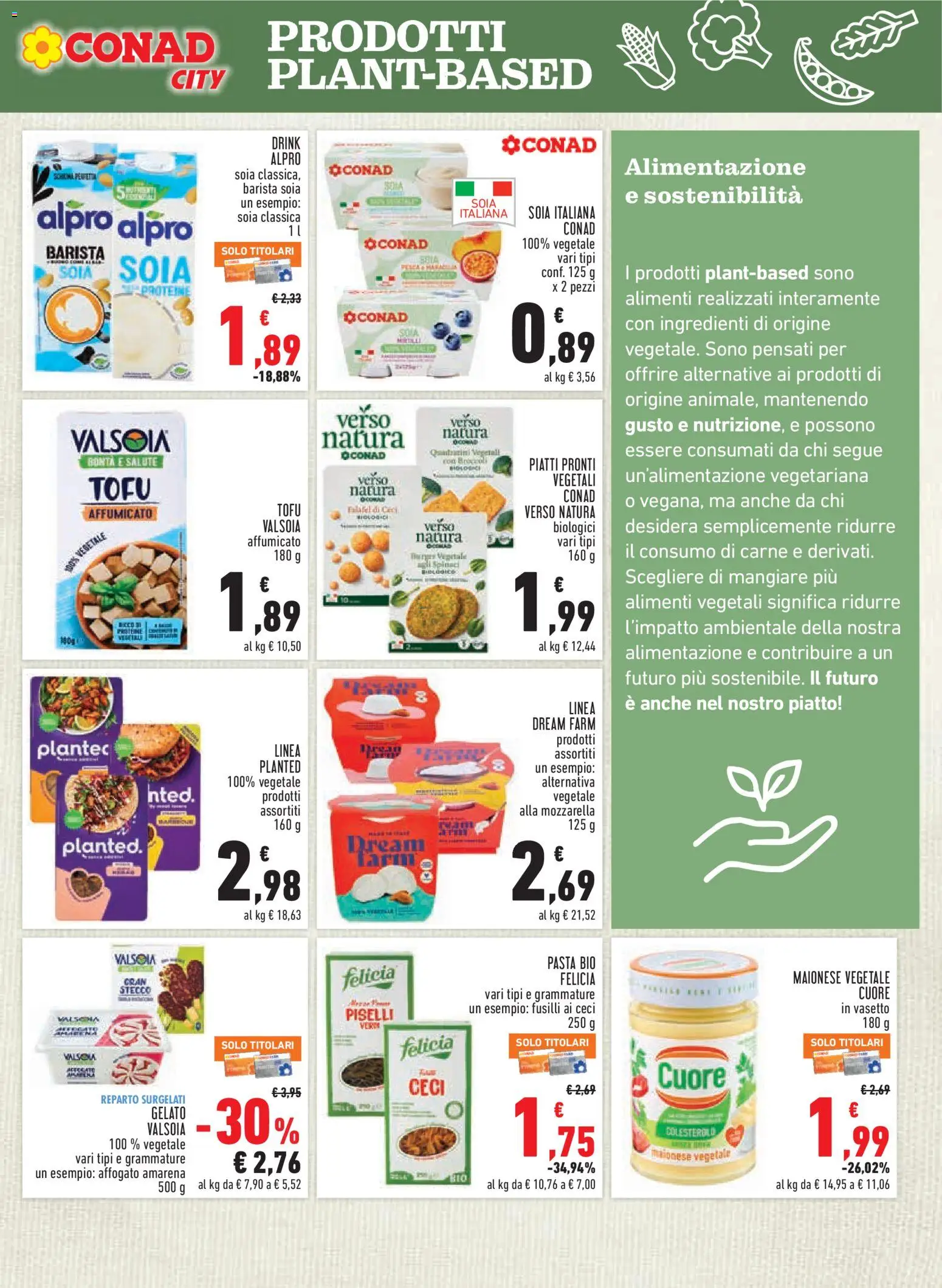 Volantino Conad del 08.04.2026 | Pagina: 7 | Prodotti: Yogurt, Pasta, Piselli, Piatto