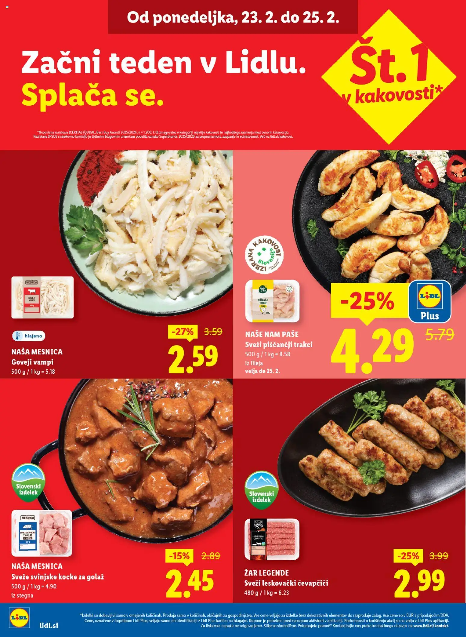 Novi Lidl katalog ponudbe – veljaven od 19.02.2026 | Stran: 42 | Izdelki: Čevapčiči, Zar