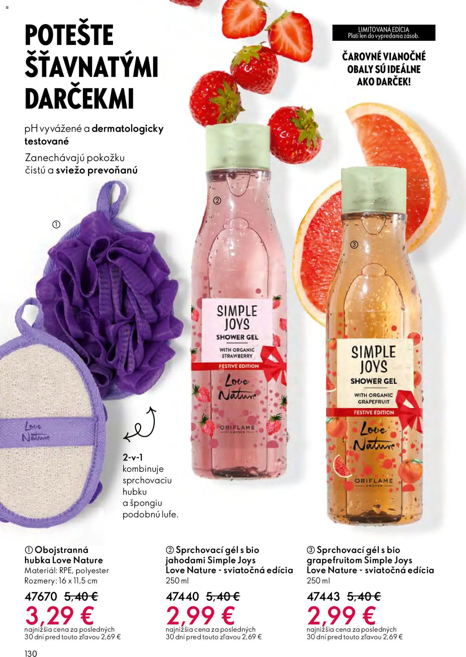 Nové Oriflame akcie – leták je platný od 03.12.2025 | Strana: 130 | Produkty: Hubka, Grapefruit