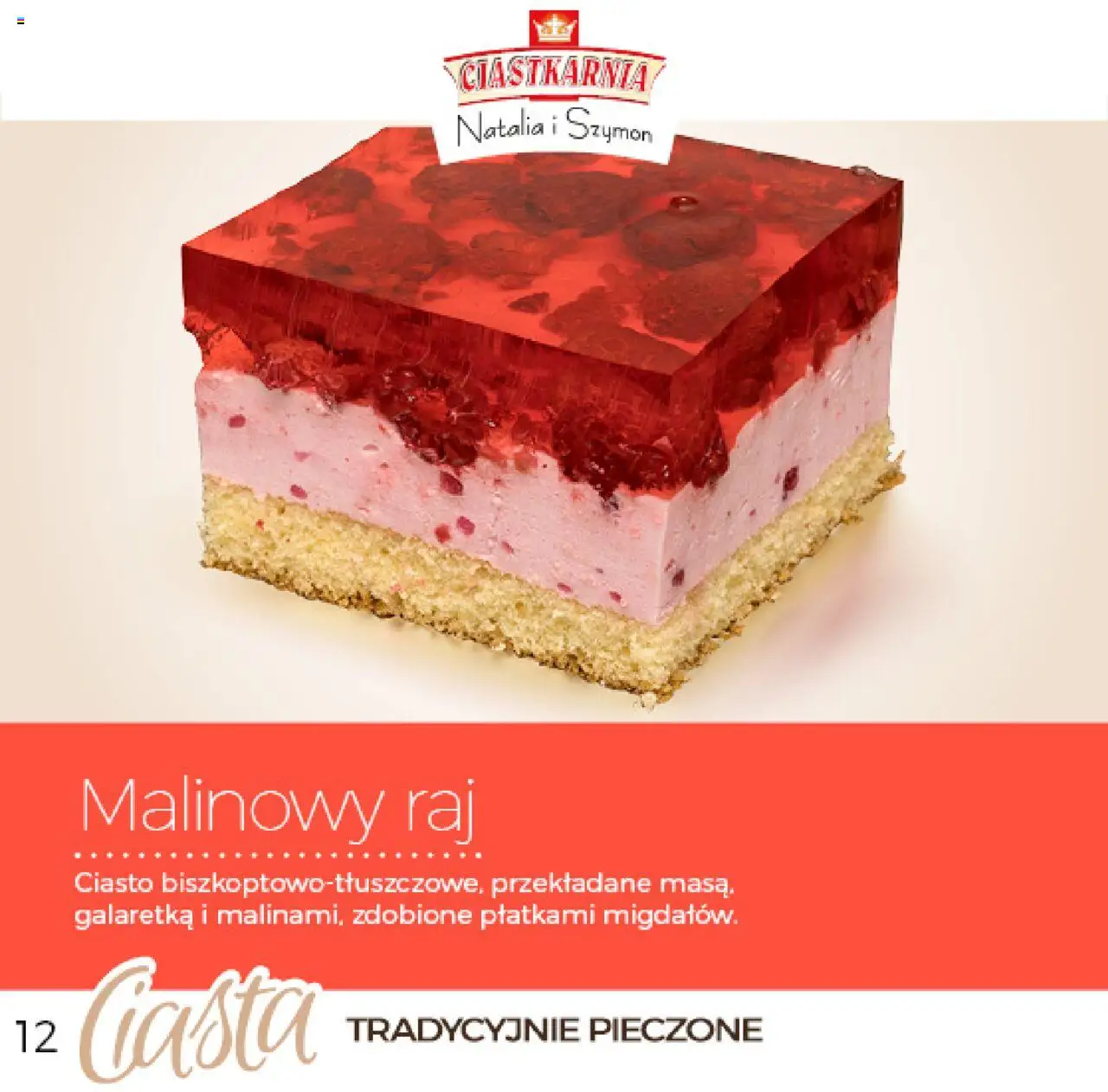 Topaz Gazetka - Ciast od 04.06.2025 | Strona: 12 | Produkty: Ciasto, Śmietana