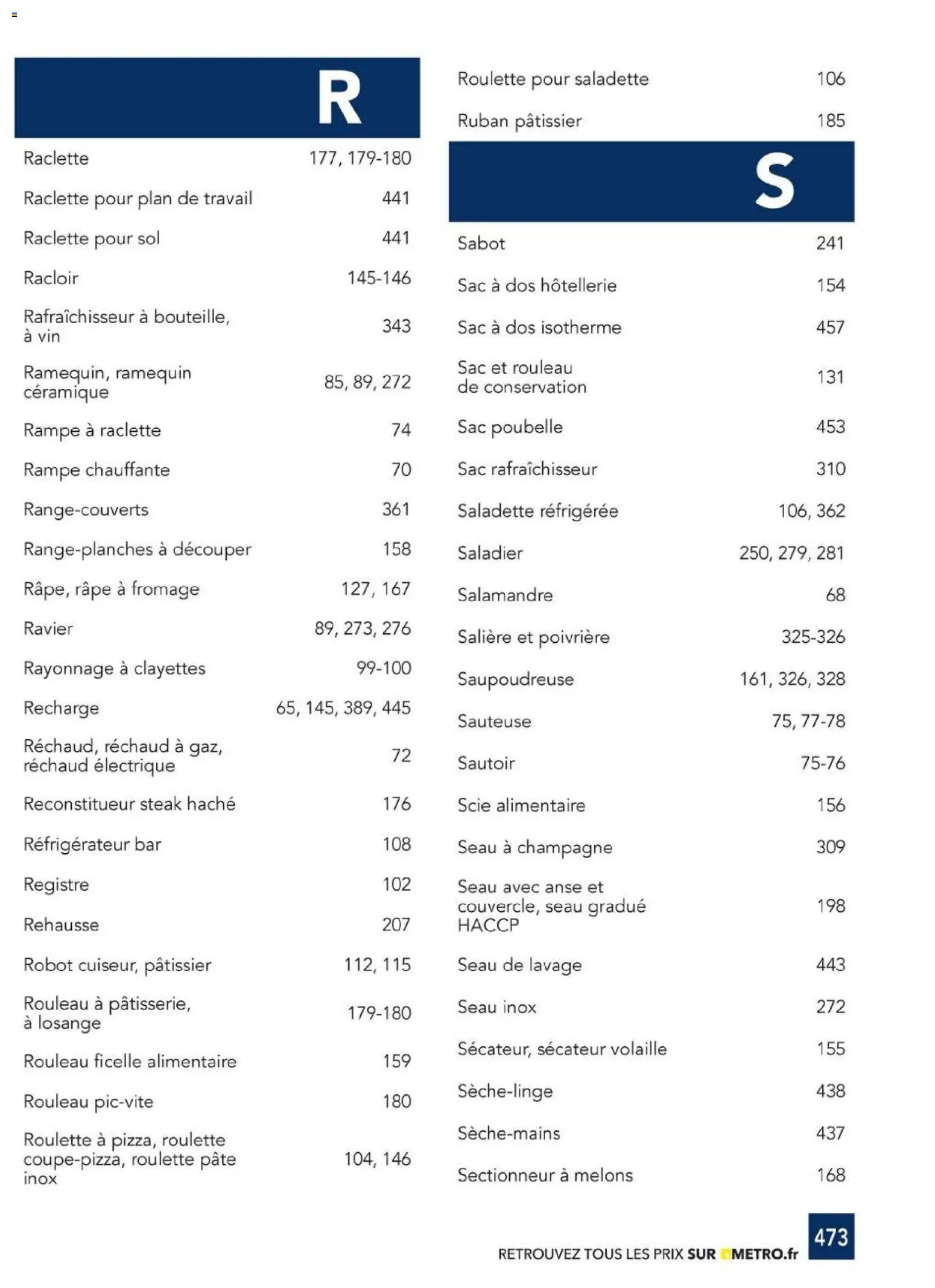 {H1} | Page: 473 | Produits: Champagne, Sécateur, Sac poubelle, Sac à dos